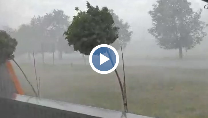 Улиците се превръщат в реки, а короните на дърветата бършат земята във всички посоки