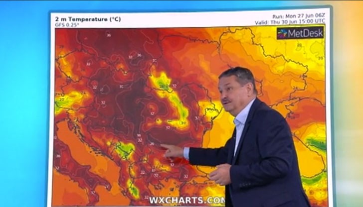 По-сухо и дори тежко ще се усещат следобедите, отбеляза климатологът
