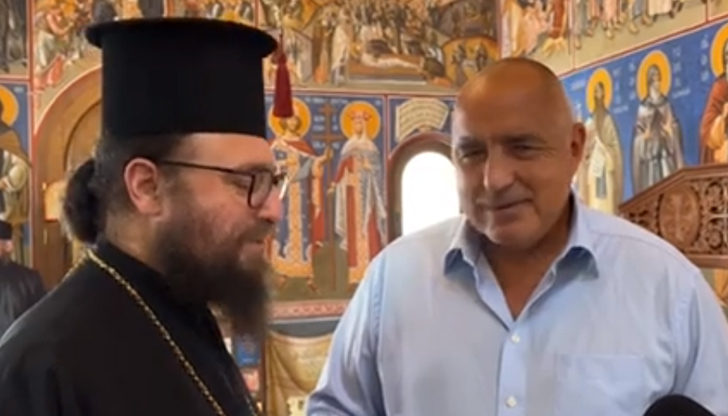 Лидерът на ГЕРБ е на посещение в Дивотинския манастирНа място