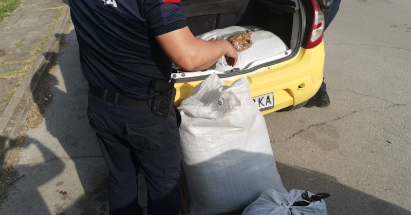 Той е открит в кола в Мездра66,400 кг. нарязан тютюн