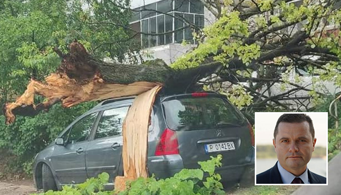 Бурята, която премина тази сутрин през Русе&hellip;След малко ще се