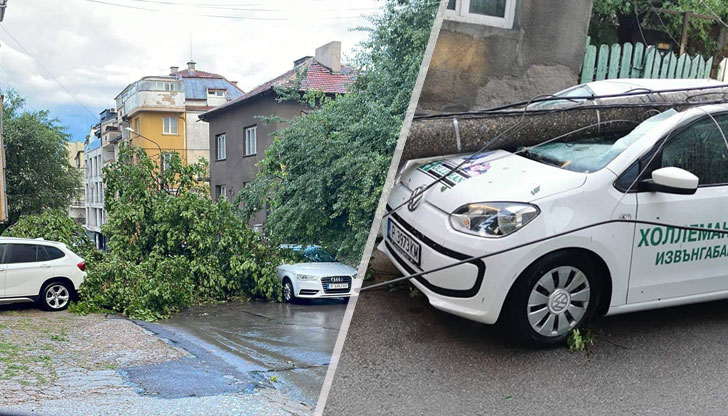 Мощна градушка удари Русе рано тази сутрин към 5:30 часа