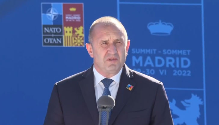 Президентът е в Мадрид за срещата на върха на НАТО&bdquo;Надявам