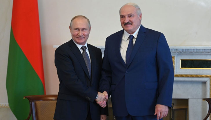 Президентите на Русия и на Беларус Владимир Путин и Александър