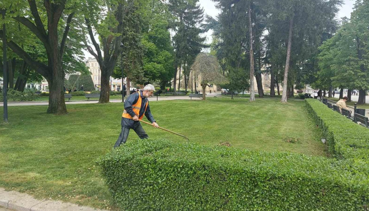 Седмичен график на дейностите по косене на тревните площи в
