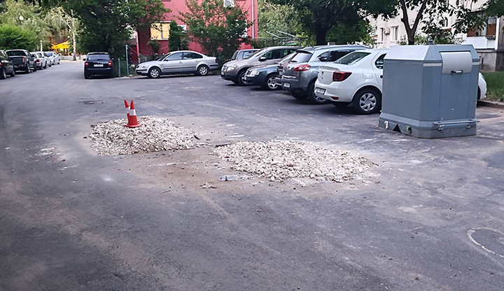 Пенчо асфалтира, а след него минават копачите от ВиК -