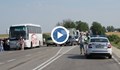 Блокадата на пътя Русе - Бяла изненада шофьорите, започна с час по-рано