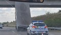 Ремарке се заклещи под мост на магистрала „Тракия”