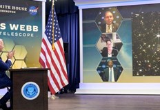 Гледаме над 13 милиарда години назад заяви администраторът на НАСА Бил НелсънНай далечното