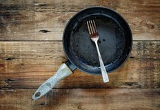 Почистването на покрития с мазнина и мръсотия тиган е истинско