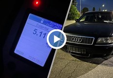 Мъжът е арестуванШофьор е хванат с 5 11 промила алкохол Това
