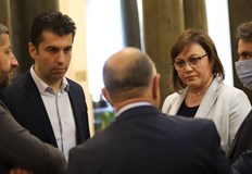 Лидерите на трите партии в коалицията Продължаваме Промяната