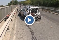 Зрелищна катастрофа на Дъговия мост в Русе се размина по чудо без