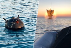 Мината е забелязана от моторен кораб Монтерей плаващ под либерийски флагСигнал