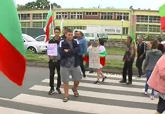 Блокада на Подбалканския път София Бургас Жители на Карлово и