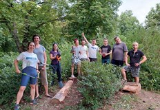 Първата еко детска площадка в Русе се намира в парка