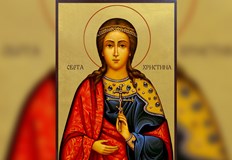 На 24 юли честваме паметта на света великомъченица Христина Тя живяла