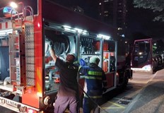 Пожар избухна тази вечер в бл 15 в жк Изгрев