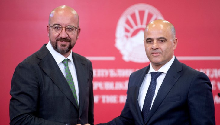 Парламентът ще реши за френското предложение, заяви Ковачевски след среща с Шарл Мишел