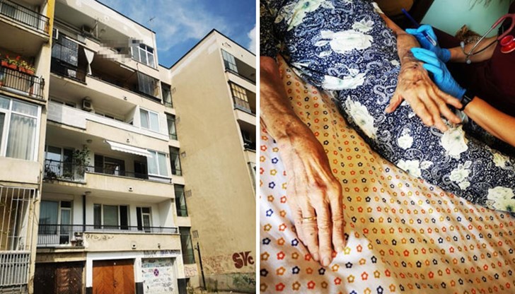 Ученици, видели жената да виси от парапета на терасата на апартамента си