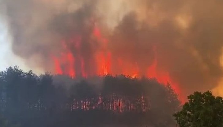 Както в Казанлък, така и Крън силният вятър се оказва основен разпространител на огъня