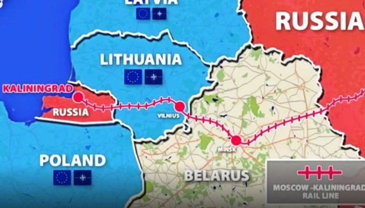 Транзитът на стоки за военни цели обаче, ще бъде забранен"Русия