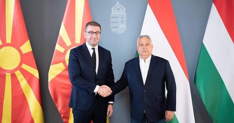 Християн Мицкоски е обсъдил с Орбан евроинтеграцията на Северна Македония