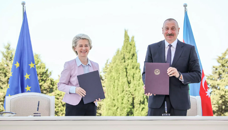 Предвижданите доставки на азерски природен газ да са поне 20