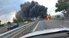 Автобус с 50 пътника се запали край Бургас