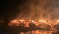 Изгоря най-дългият дървен мост, построен преди повече от 900 години
