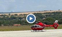 Кацна първият хеликоптер с медицински екипи от Румъния