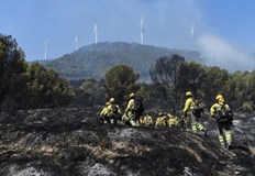 Падналите дъждове помогнаха на огнеборците в гасенето на огнищата в област ВаленсияДългоочаквани