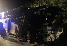 Арестувани са двамата шофьори на румънския автобус който участва в
