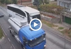 На участъка на пътя между Велико Търново и Русе в който