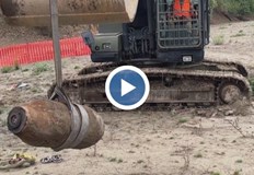 Невзривеният снаряд тежи 450 килограмаГорещините обхванали Европа това лято донесоха