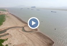 Най голямото сладководно езеро в Китай Поянг намали обема си