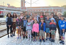 Повече от 30 деца и техните ръководители пътуваха с влак
