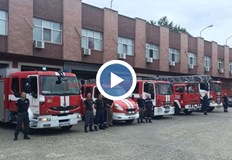 Униформени от цялата страна отдадоха почит на колегите си станали