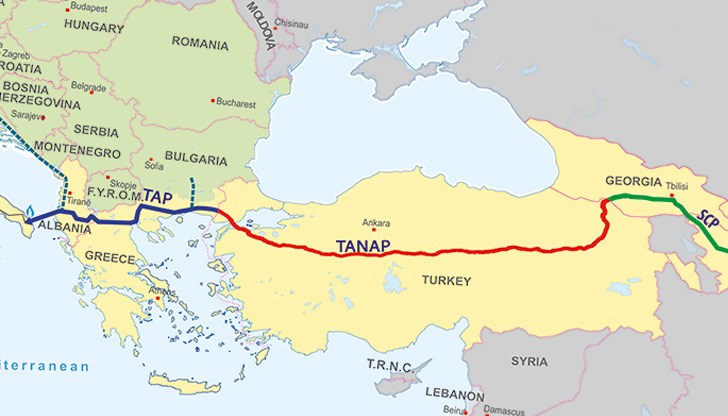 TANAP може да се превърне в алтернатива на руския газ за Европа