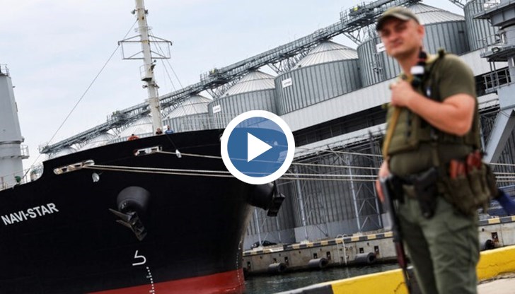 Първият кораб с украинско зърно пристигна в Истанбул