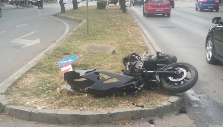 Моторът е със старозагорска регистрация Моторът е със старозагорска регистрация