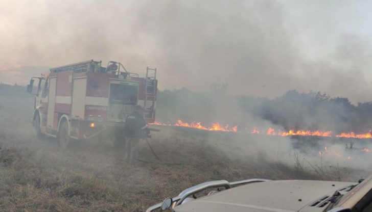 Заради пожар в общините Любимец и Харманли е обявено частично бедствено положение