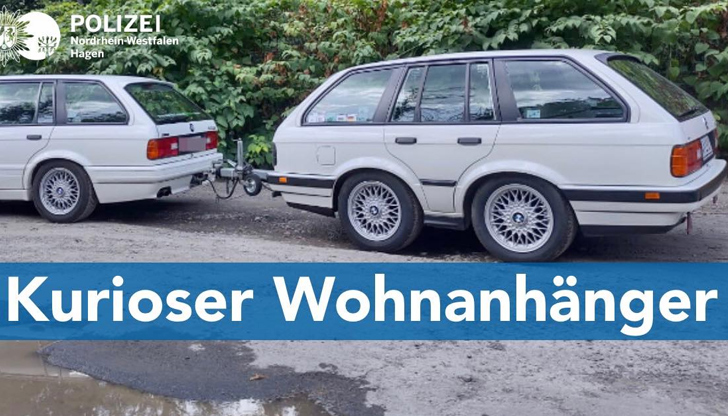 Властите споделиха кадъра в социалните мрежиBMW 3er Е30 е един