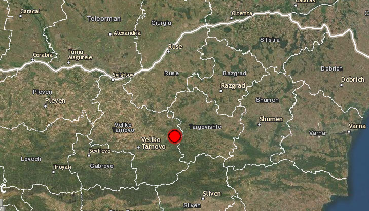 Днес е регистрирано земетресение с магнитуд 3.3 по Рихтер в