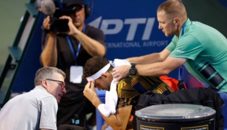 Здравословен проблем попречи на Григор да продължи във втория сет