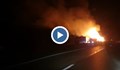 Ремарке на камион изгоря на магистрала „Хемус“