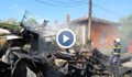 Къща изгоря при пожар в Русе