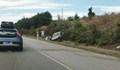 Кола изхвърча в канавката на магистрала "Тракия"