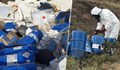 МВР откри 250 изхвърлени варела с химикали в София
