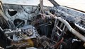 Кола изгоря на бензиностанция на магистрала Тракия